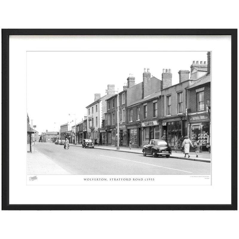 Wolverton, Stratford Road C1955 by Francis Frith - Single Picture Frame Print, 28cm H x 36cm W x 2.3cm D