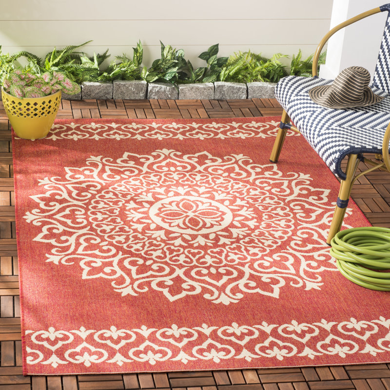 Ryleigh Performance Geometric Indoor/Outdoor Area Rug, Rectangle 4' x 6'