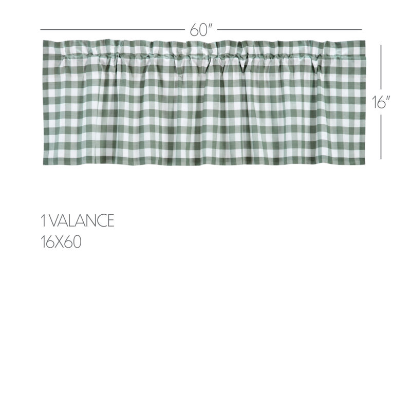 Cantonnière 60 po Annie, Vert