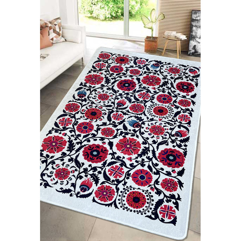 Antibacterial Hall Carpet, 100% Polyester, 31.5 x 59.1 inches | 10 mm Pile Height, Non-Slip Underside, Machine Washable | Durable & Stylish Area Rug for Entryway, Living Room, & Home Décor