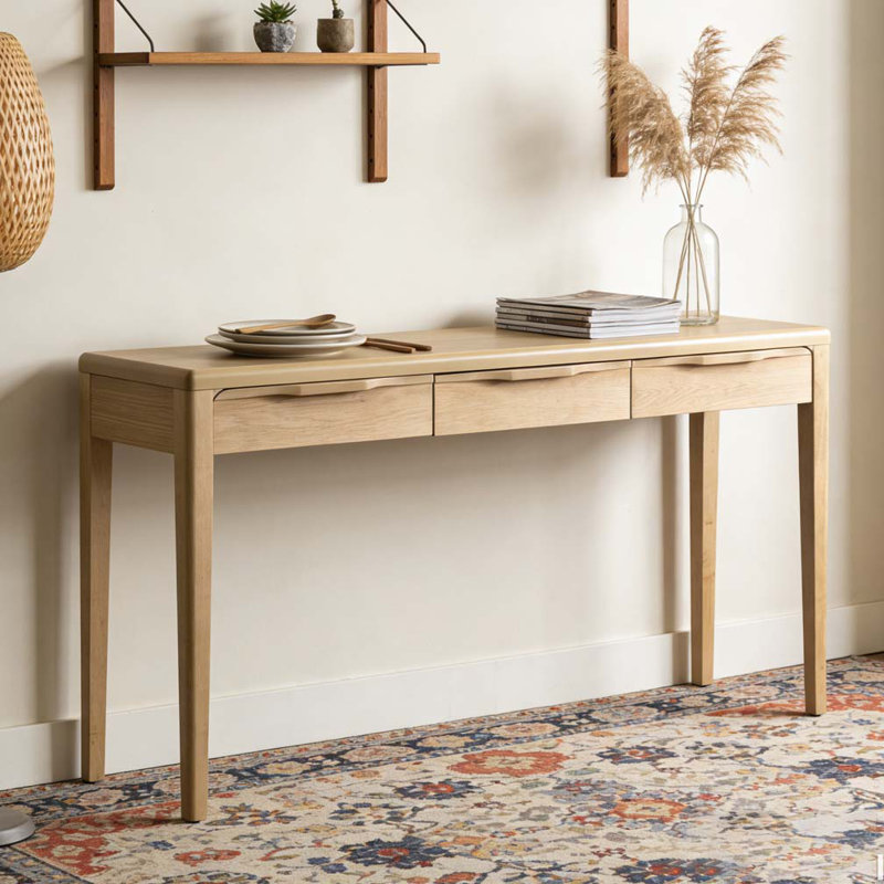 Console élégante 59,84 po, Naturel