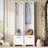 Elegant Free Standing Hall Tree Set Of 2, Multifunctional 3-IN-1 Entryway Coat Rack With Black Retro Handles, Seating Bench With Storage Drawers For Hallway, Living Room, 31.4"W*70.8"H-1785172619
