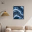 Abstrait bleu azur sur toile, art abstrait bleu sarcelle -424949137-424949162