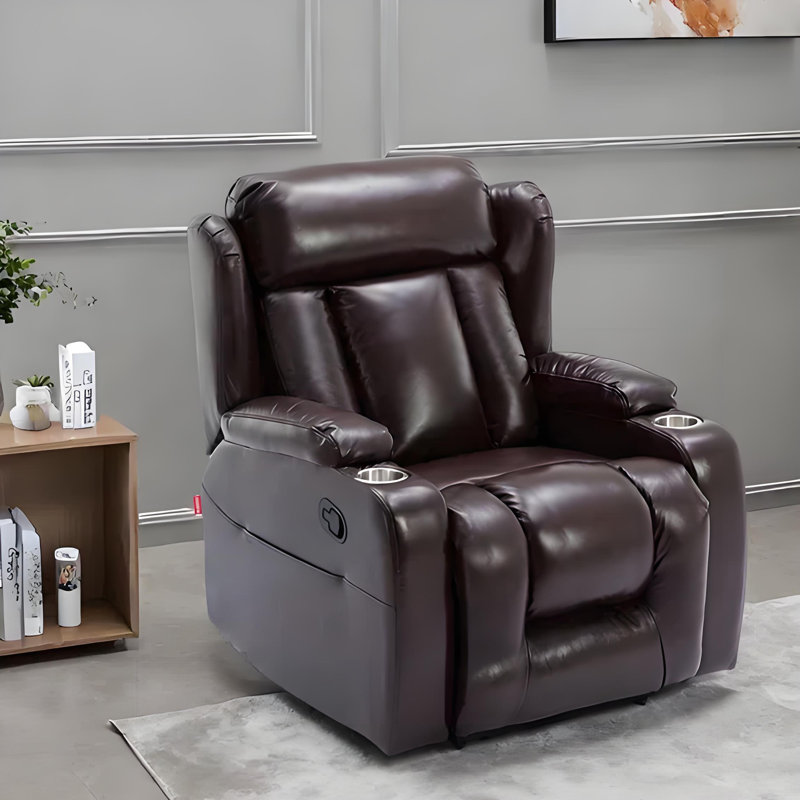 Phillipsburg, Reddish Brown Faux Leather
