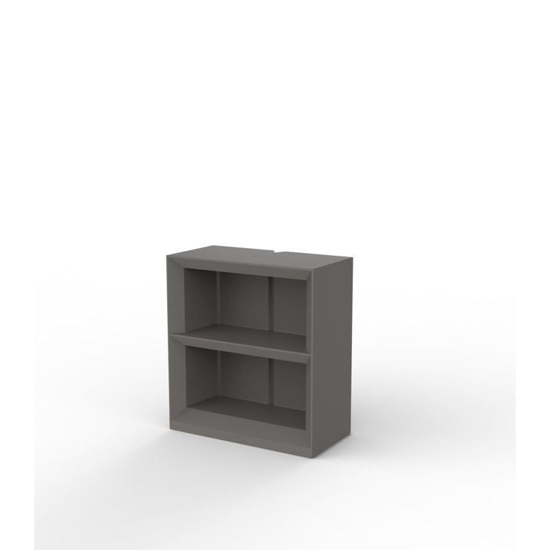 Vela 43" H x 39.25" W x 19.75" D Shelving Unit, Anthracite
