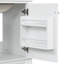 Meuble-lavabo moderne avec lavabo en céramique, porte à fermeture amortie, rangement à plusieurs niveaux et finition résistante à l'humidité-810034836