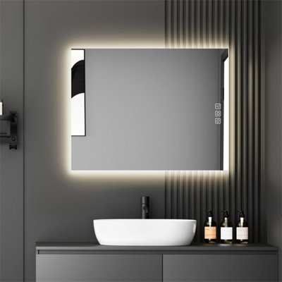 36" X 28" LED Bathroom Mirror Bright Backlight (Includes Mirror Only)