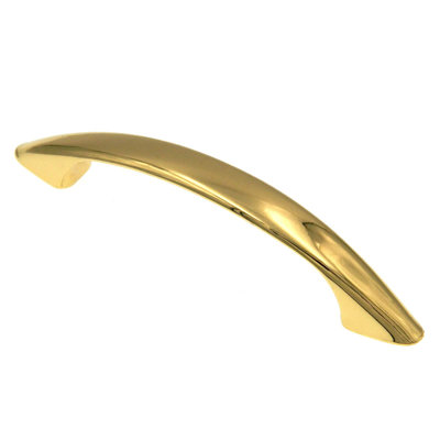 3" Arch Pull Polished Brass
