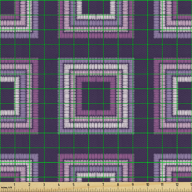 Charvis Nested Ornamental Squares Multi-Purpose Fabric