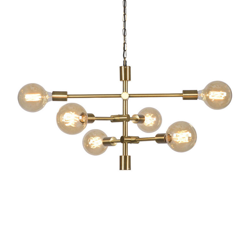 Junius 6 - Light Unique/Statement Pendant, Gold