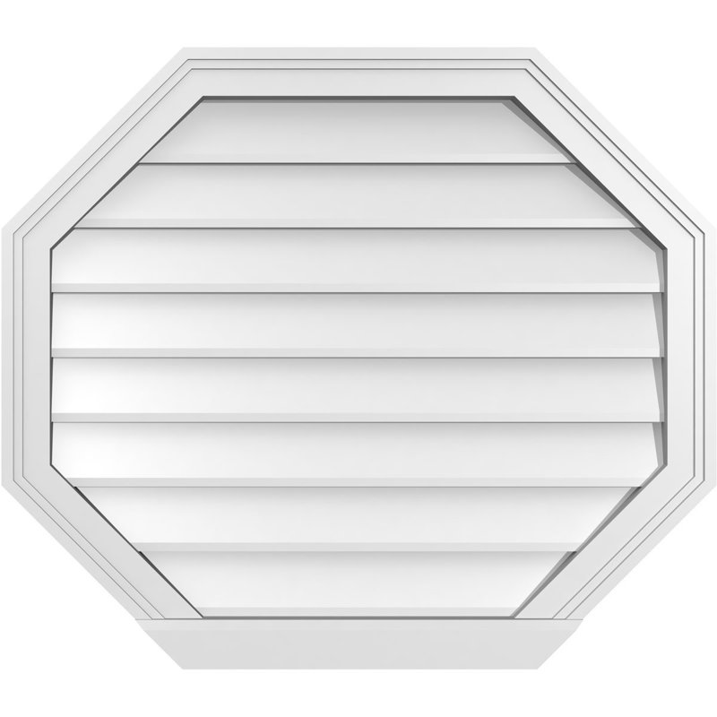 Évent horizontal gondole allongé en surface octogonal Signature, H 26 po x l 30 po x P 2 po