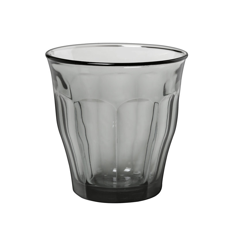 Duralex Picardie Grey 250ml Drinking Glass, Grey
