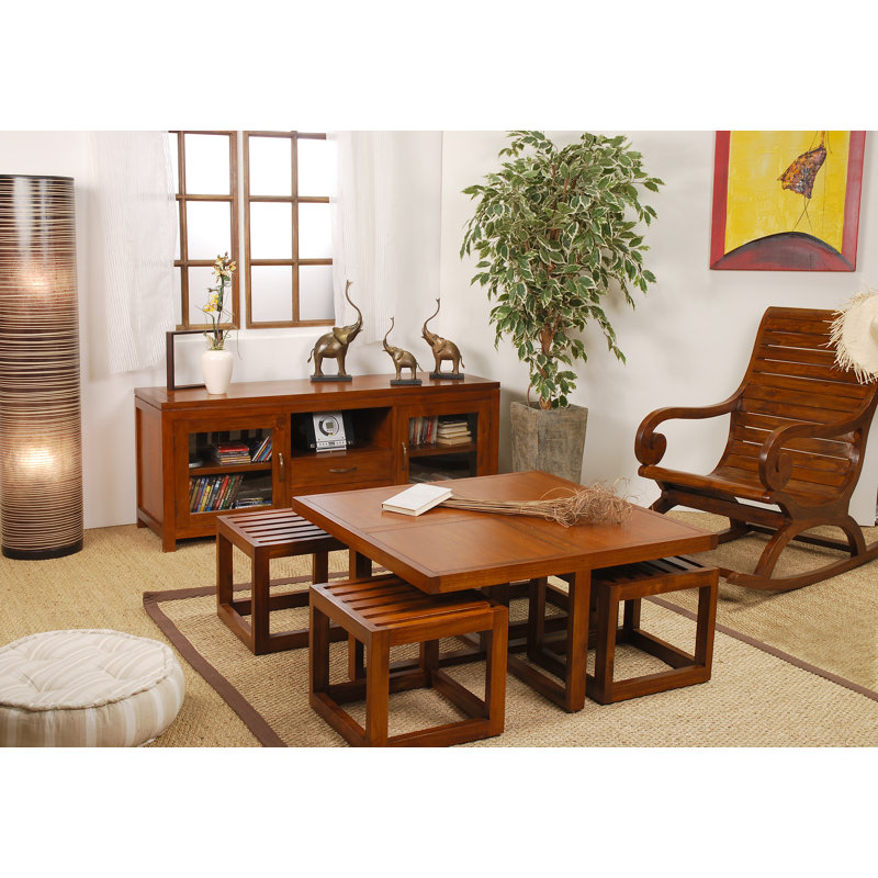 Lashley Solid Wood Rocking Chair