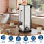 Urne à café commerciale à grande capacité - Chauffe-boissons à double paroi en acier inoxydable - Comprend un panier-filtre - Parfait pour les buffets, la restauration, les fêtes, les mariages et les événements professionnels - 60 tasses, 10 litres