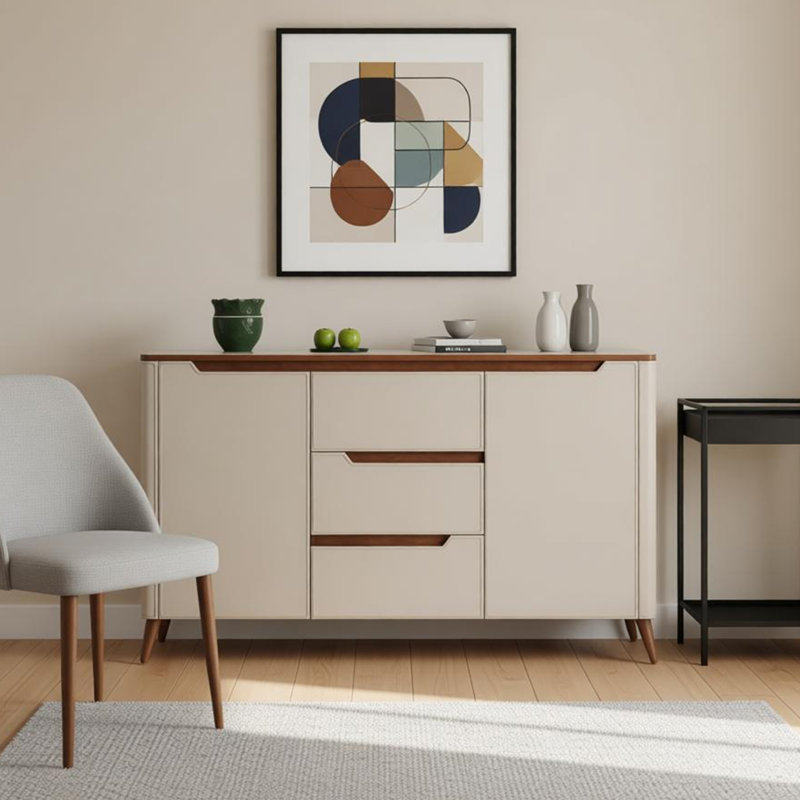 Buffet en bois Luxury-Style Home, H 35,43 po x l 55,11 po x P 15,75 po