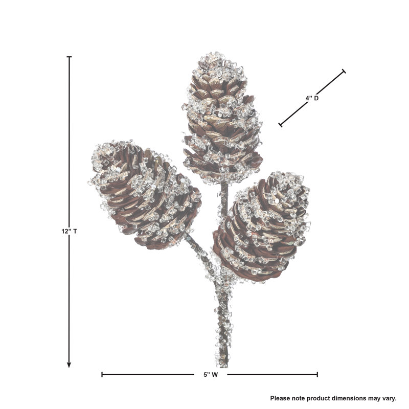 4'' Faux Pine Branch
