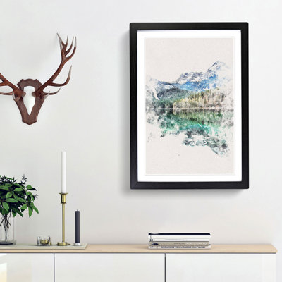Lake Tovel in Trentino Italy - Picture Frame Painting Print