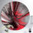 Deep into Middle - Modern wall clock, Red Metal Wall Clock-34140862
