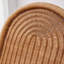 Chaise berçante en rotin naturel