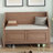 Rustic Multifunctional Storage Bench (Brown+Beige)-1856550209