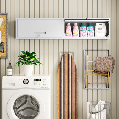 Steel Single Storage Cabinet ( 13.7'' H x 31.5'' W x 13'' D)