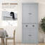 Armoire de rangement pour garde-manger de 72 po, armoire autoportante traditionnelle avec 4 portes et 3 tablettes réglables, grand tiroir central et panneau de lambris-381762960