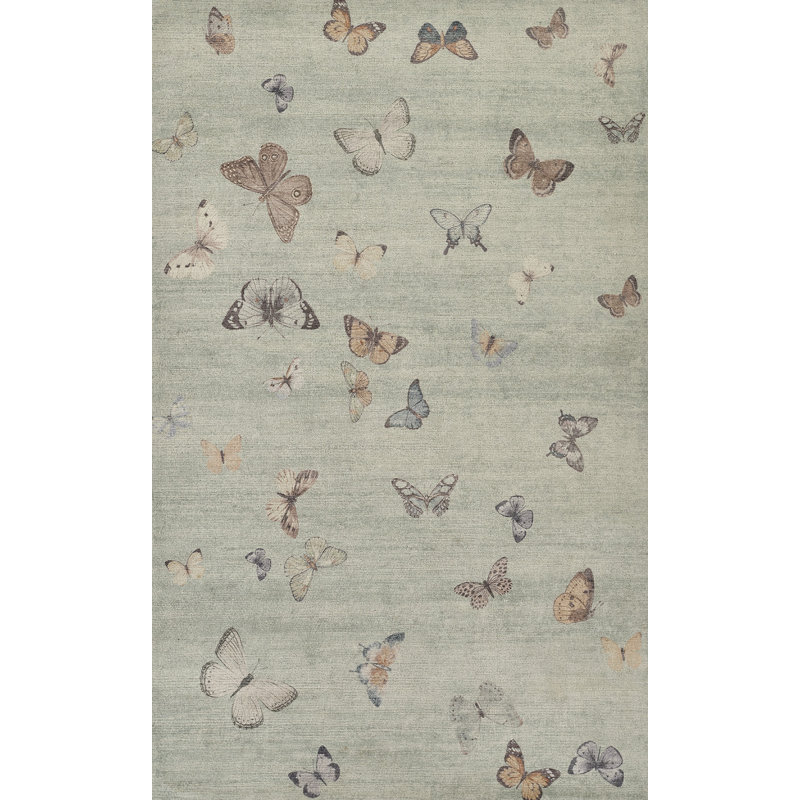 Tapis multizones animal tufté à la main Wigberto 5' X 8', 5 pi x 8 pi