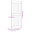 Porte vidaXL en bois de pin massif naturel 31,50 x 82,68 NARVik-125411977-130473446