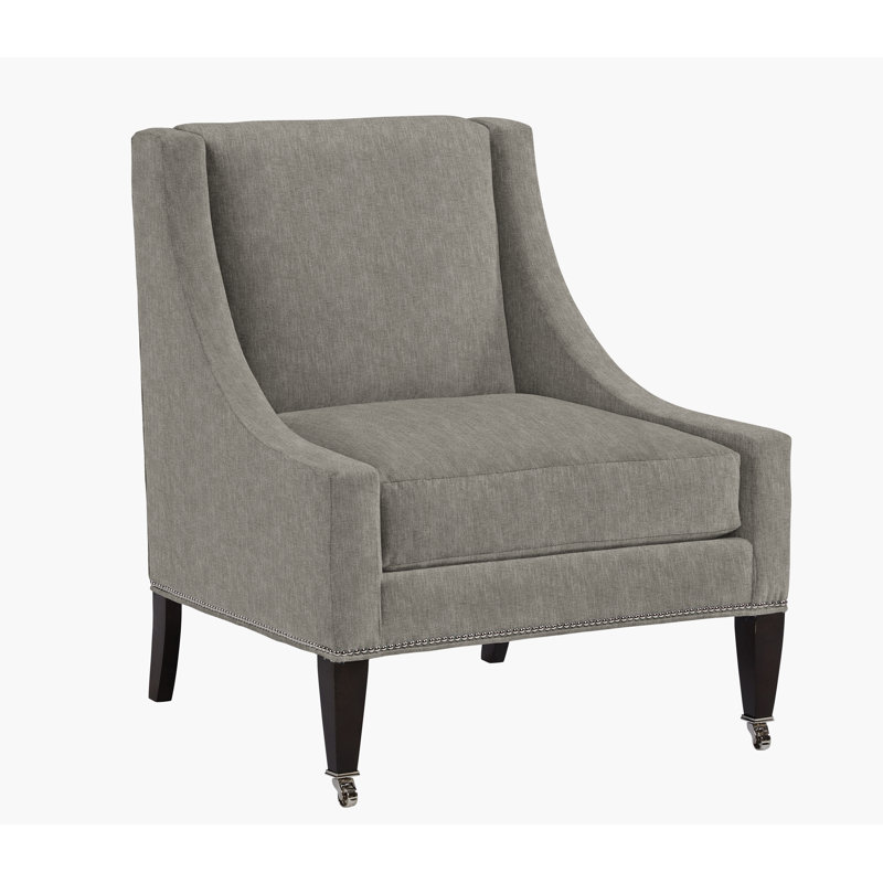 Dudley 32" Wide Polyester Armchair, Eanes Taupe