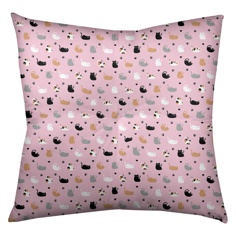 Coussin de sol Katelyn Elizabeth, 26 po x 26 po, Rose
