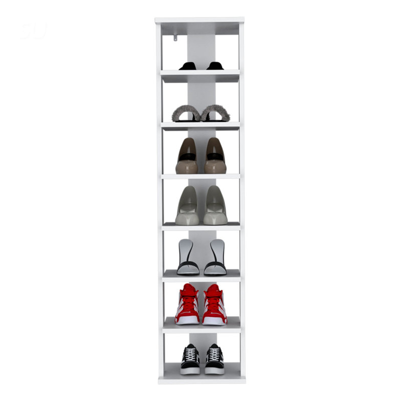 Rangement à chaussures vertical moderne pour chambre à coucher, conception peu encombrante avec rangement spacieux et fabrication durable