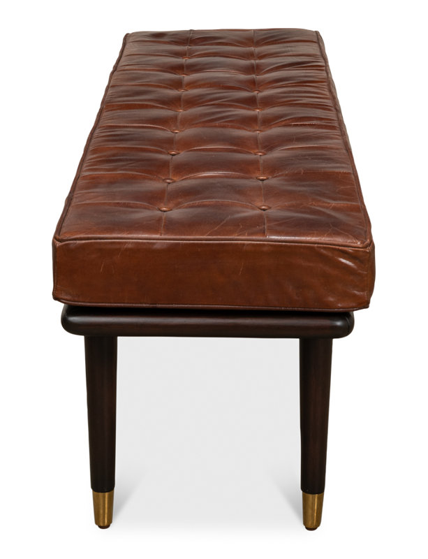 Prince Albert Leather Bench
