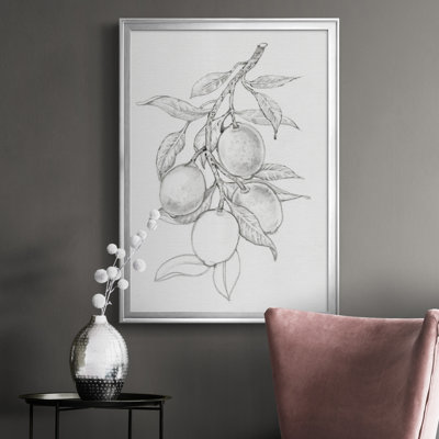 Branche de fruitier I, toile encadrée de qualité supérieure - prête à être accrochée