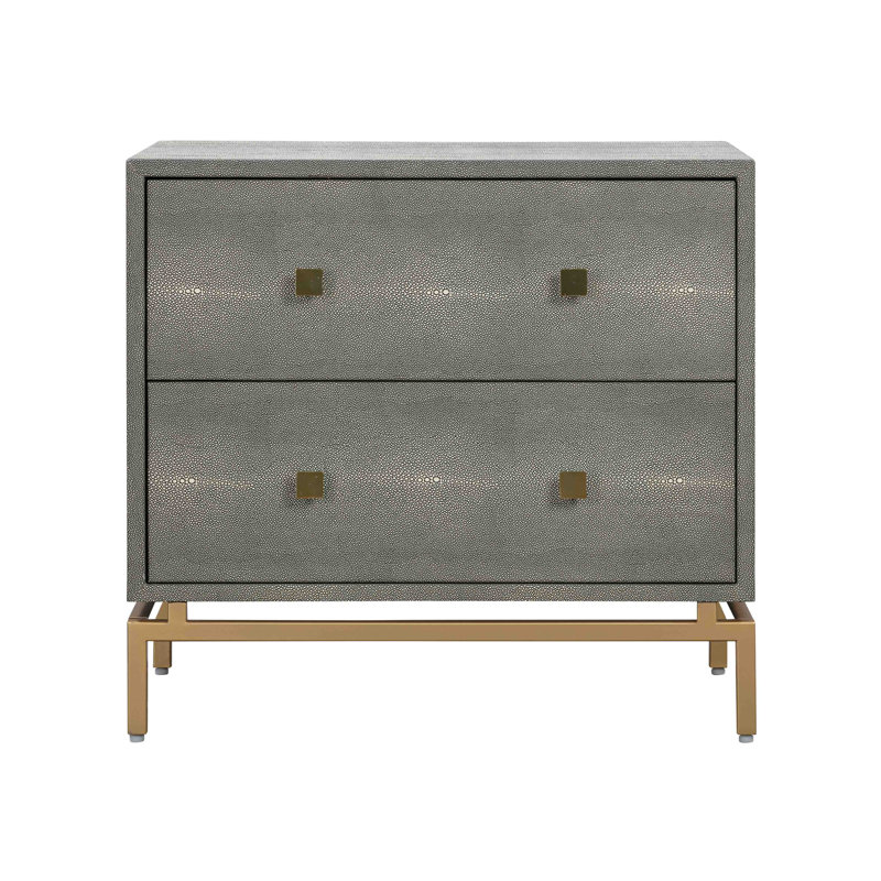 63.5cm W Solid + Manufactured Wood Bedside Table