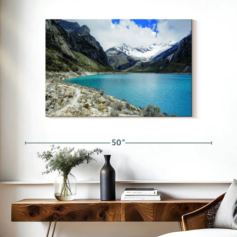 Lagon bleu d'Alvord Llanganuco, H 26 po x l 39 po