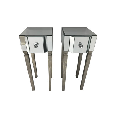 Ring 26cm W Manufactured Wood Bedside Table