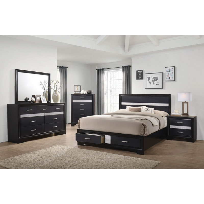Pentico 26'' W Nightstand, Black