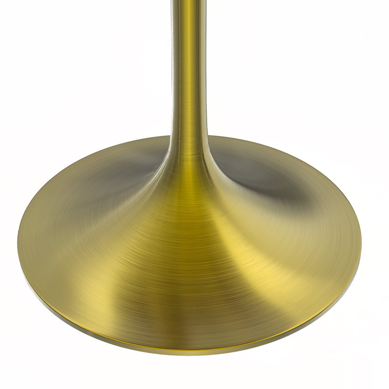 Table de salle à manger Heatherton, 29.34" H x 27.55" W x 27.55" D, Brun cognac