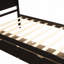 Lit plateforme avec rangement, 2 tiroirs avec roulettes-1897205749