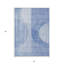 Tapis intérieur / extérieur lavable bleu et bleu ciel HomeRoots 3 pi x 5 pi