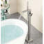 Robinet de baignoire autoportant à fixation au sol avec douche à main-128509609