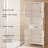 66.9" Tall Freestanding White Linen Cabinet with 2 Upper Doors, 1 Large Drawer, 1 Open Shelves & 2 Lower Doors –Adjustable Shelves，White Bathroom Storage Cabinet-1132184581