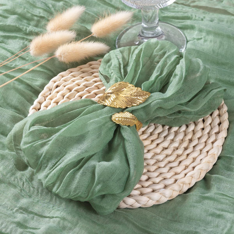 Serviettes de table en toile de 10 feuilles