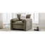 Fauteuil d'appoint surdimensionné en chenille de style moderne avec canapé-lit simple de 38,6 po de largeur pour salon, chambre à coucher