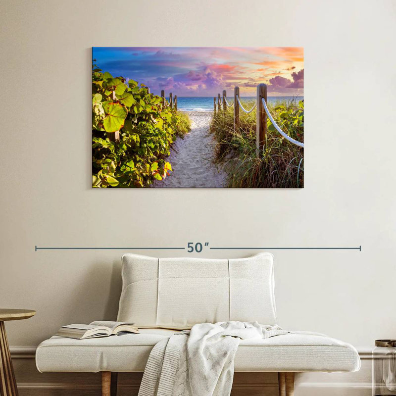 Gillard Sandy Path With Seagrapes Florida, 26" H x 39" W