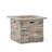 Stone Square Mgo Fire Pit W Top- 40,000 Btu