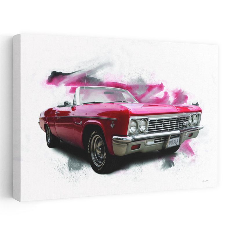 Chevy Impala classique rétro, art rétro, H 40 po x l 60 po