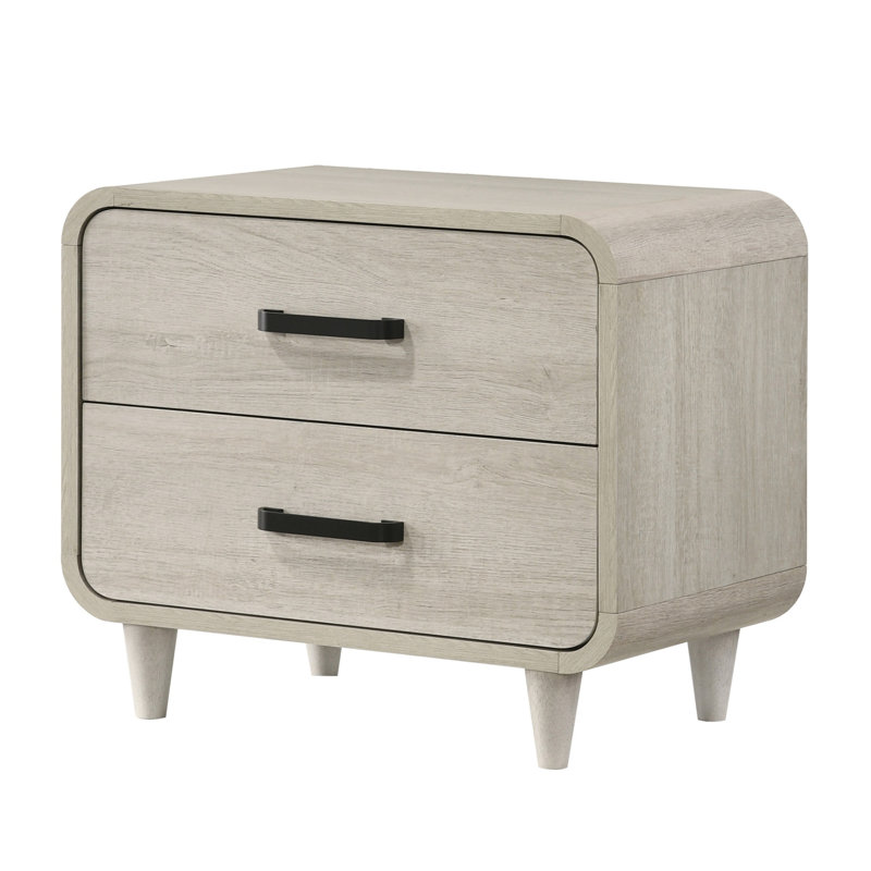 Table de chevet 2 tiroirs 1Pc