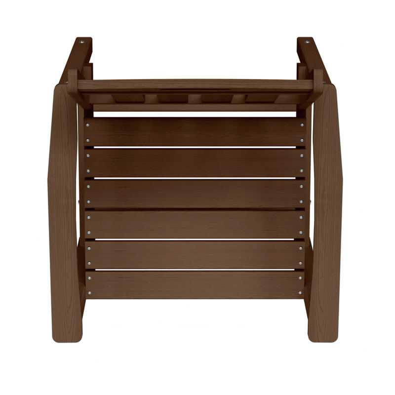 Ensemble de salle à manger rectangulaire 4 pièces pour 4 personnes avec trou pour parasol 4 personnes, Brun