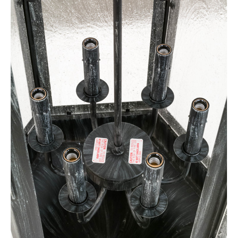 Gascony 6 - Light Dimmable Lantern Square / Rectangle Chandelier